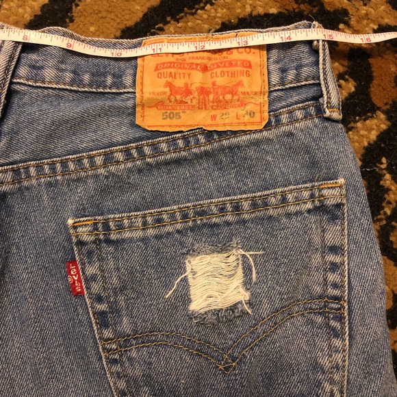 SOLD. Levi’s | Custom Vintage Distressed Shorts - Picture 4 of 8